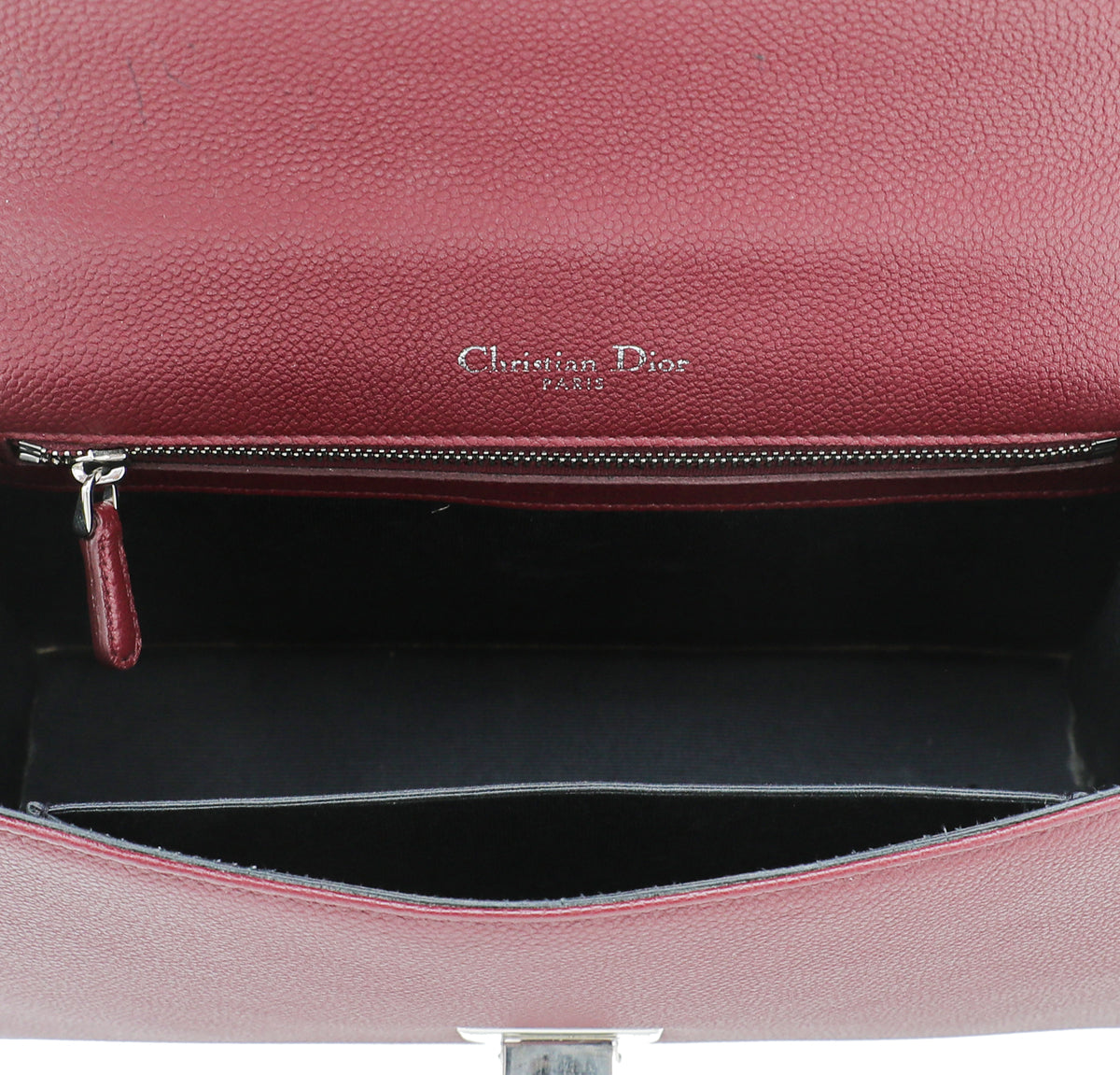 Christian Dior Burgundy Diorama Medium Flap Bag