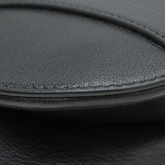 Christian Dior Black Saddle Medium Bag – The Closet