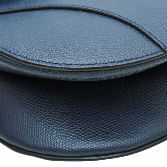 Christian Dior Navy Blue Saddle Medium Bag
