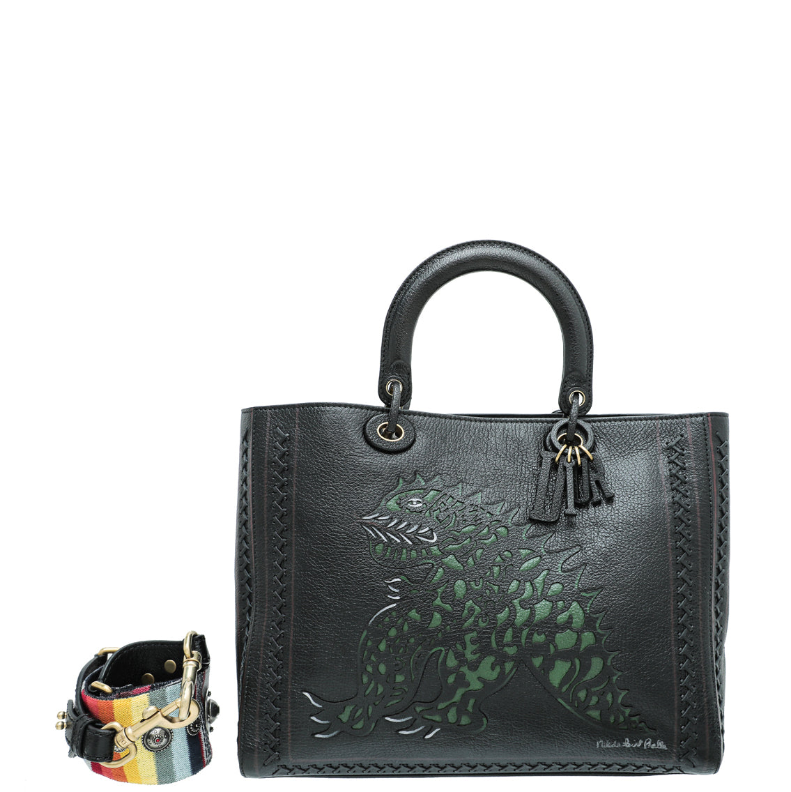 Christian Dior Multicolor x Niki De Saint Phalle Dragon Lady Dior Large Bag-Christian Dior-THE CLOSET