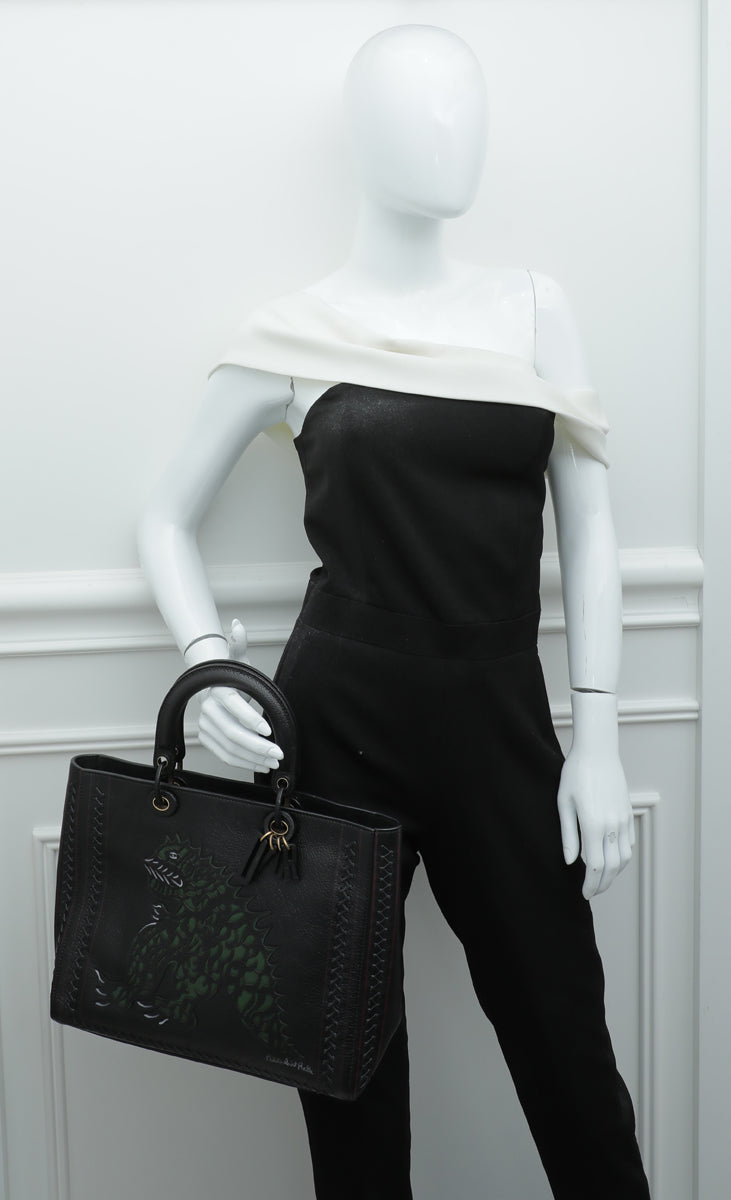 Christian Dior Multicolor x Niki De Saint Phalle Dragon Lady Dior Large Bag