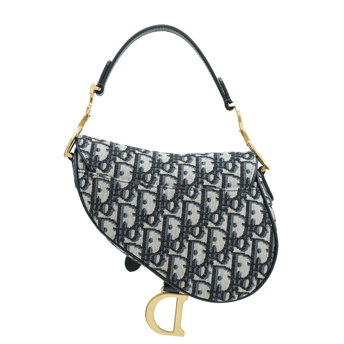 Christian Dior Navy Blue Saddle Oblique Mini Bag-Christian Dior-THE CLOSET