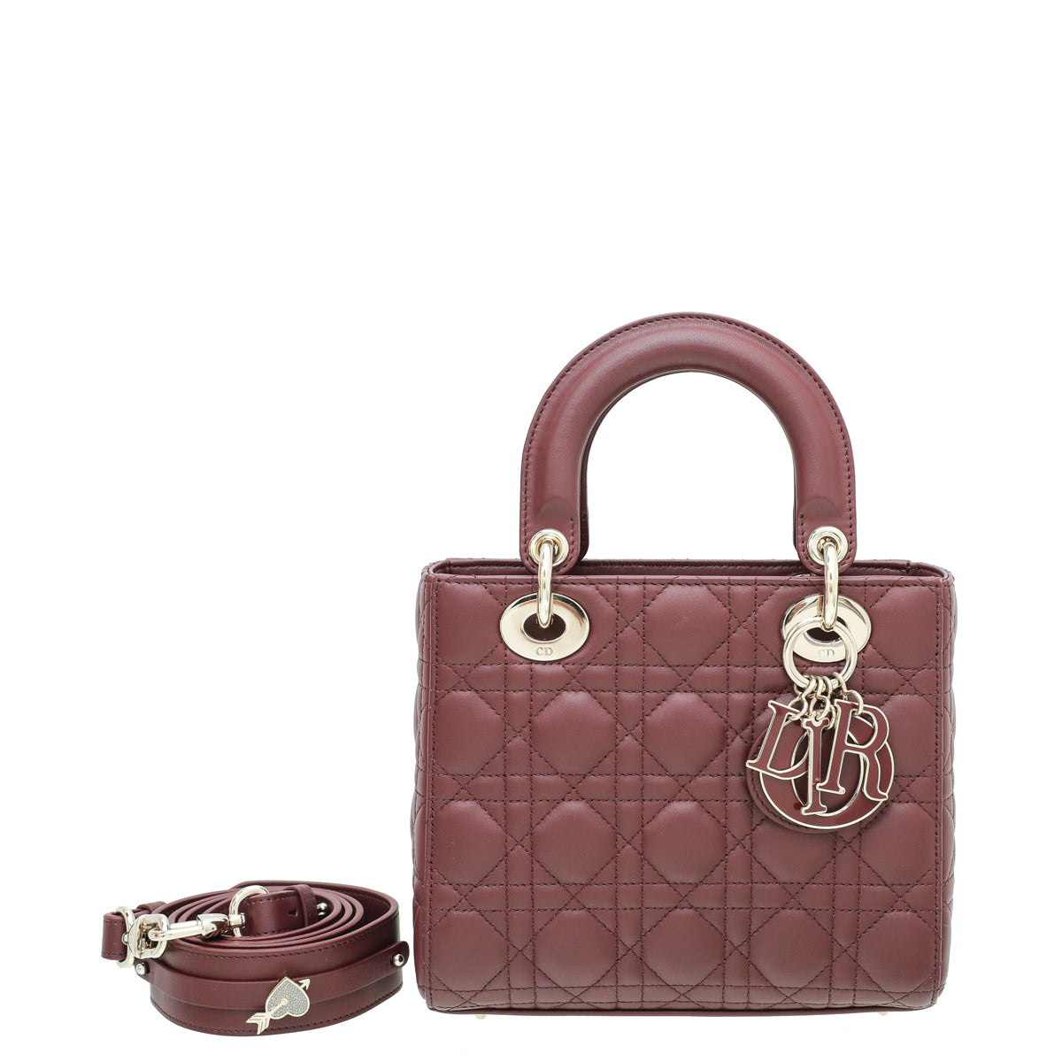 Christian Dior Burgundy Lady Dior My ABCDior Small Bag-Christian Dior-THE CLOSET
