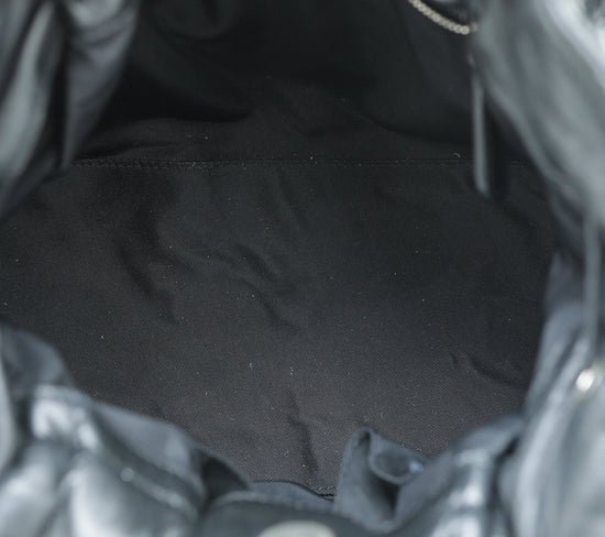 Christian Dior Black Cannage Drawstring Bag