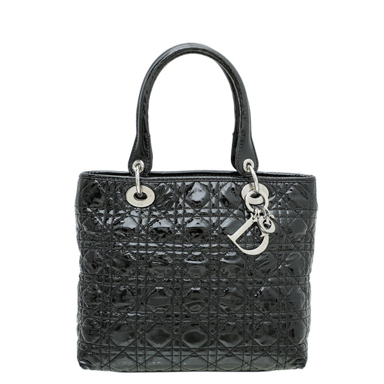 Christian Dior Black Cannage Soft Lady Dior Bag