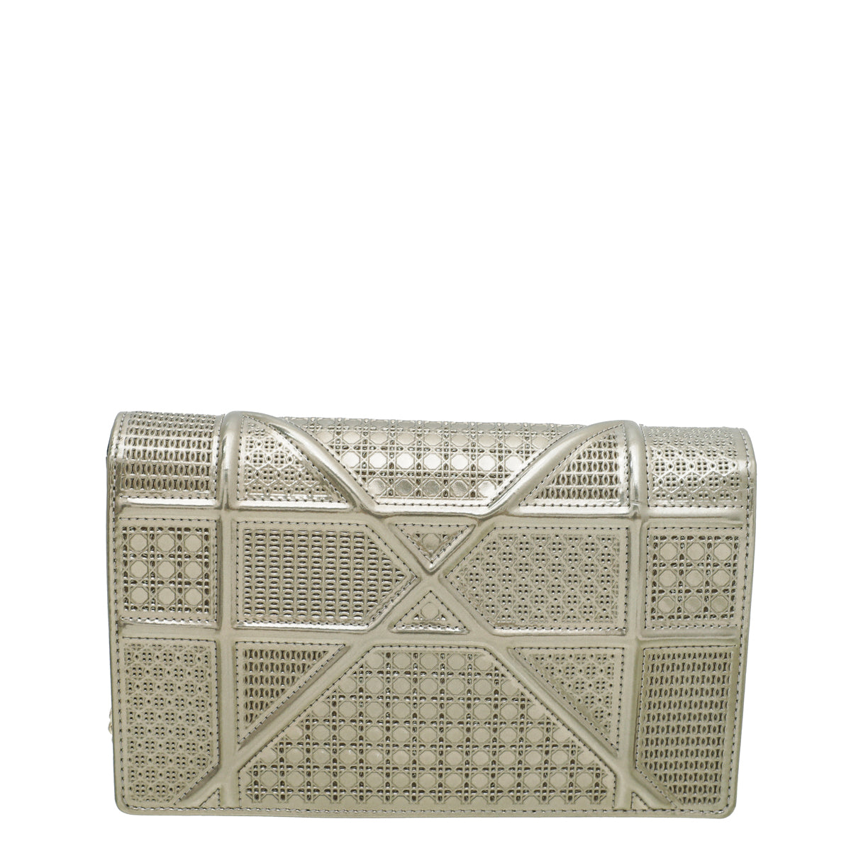 Christian Dior Champaign Diorama Microcannage Wallet On Chain-Christian Dior-THE CLOSET