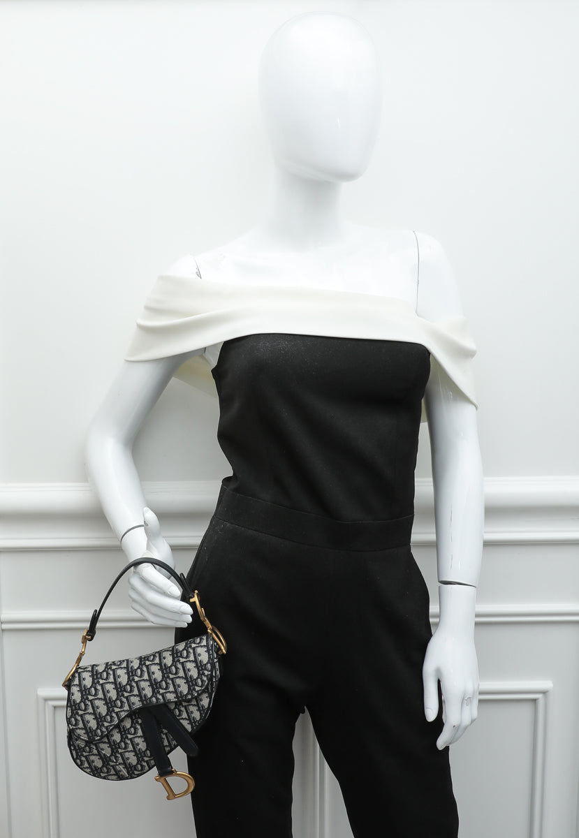 Dior Black Fabric Jacquard Oblique Vintage Small Shoulder Bag Dior | The  Luxury Closet