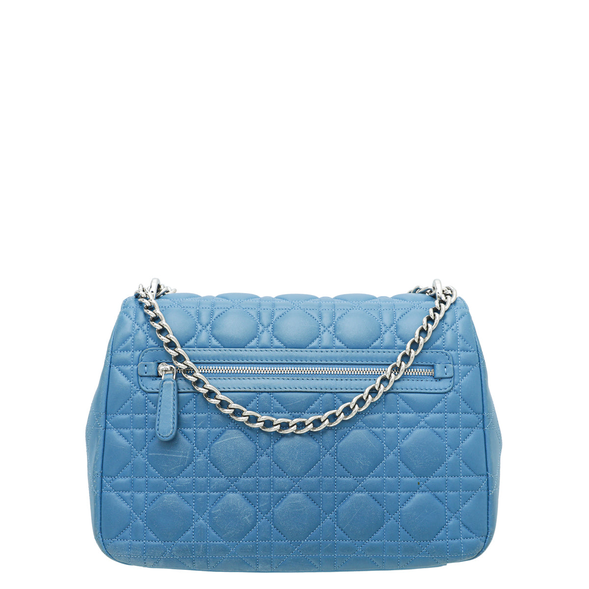Christian Dior Blue Miss Dior Flap Medium Chain Bag