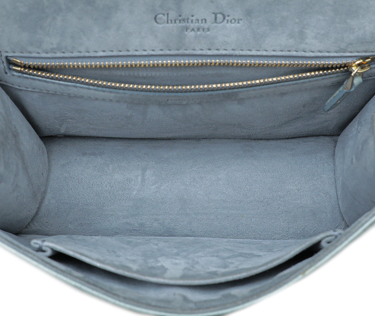 Christian Dior Grey Python Embossed Diorama Bag