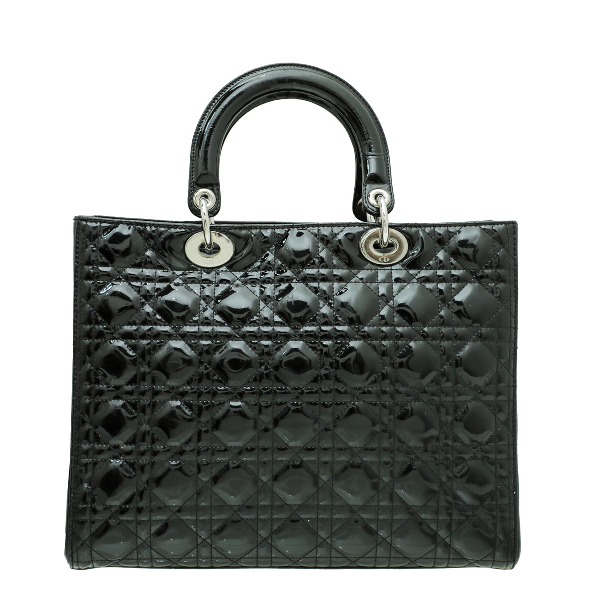 Christian Dior Black Lady Dior Large Bag-Christian Dior-THE CLOSET