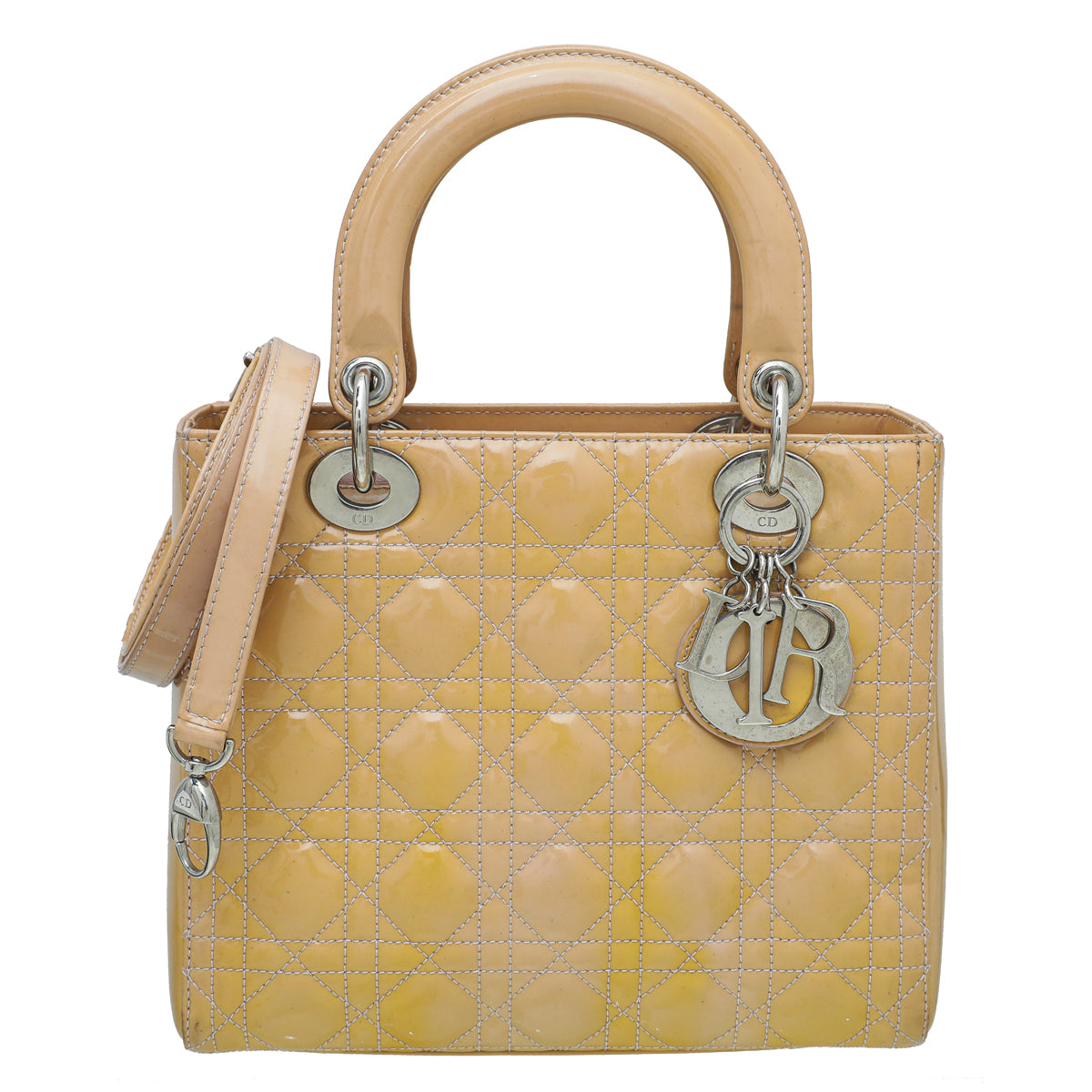 Christian Dior Beige Lady Dior Medium Bag-Christian Dior-THE CLOSET