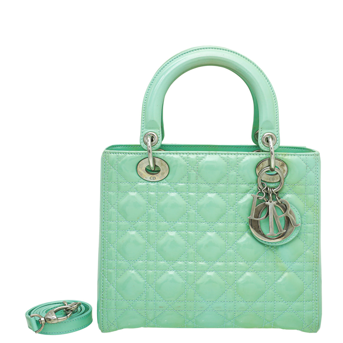Load image into Gallery viewer, Christian Dior Mint Lady Dior Medium Bag

