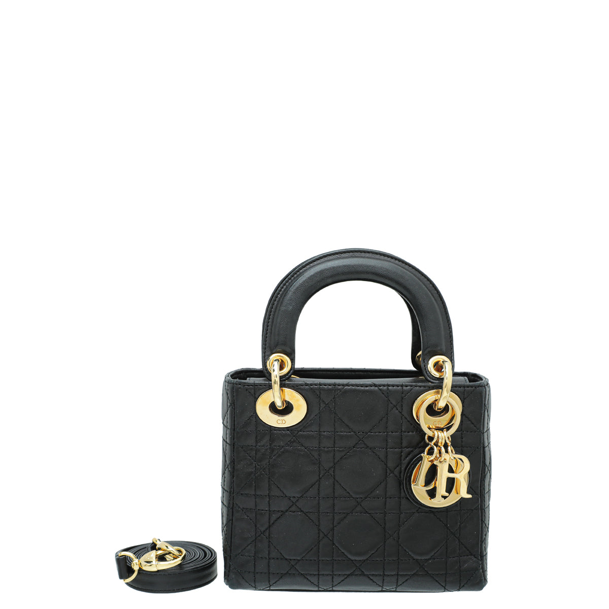 Christian Dior Black Lady Dior Mini Bag-Christian Dior-THE CLOSET