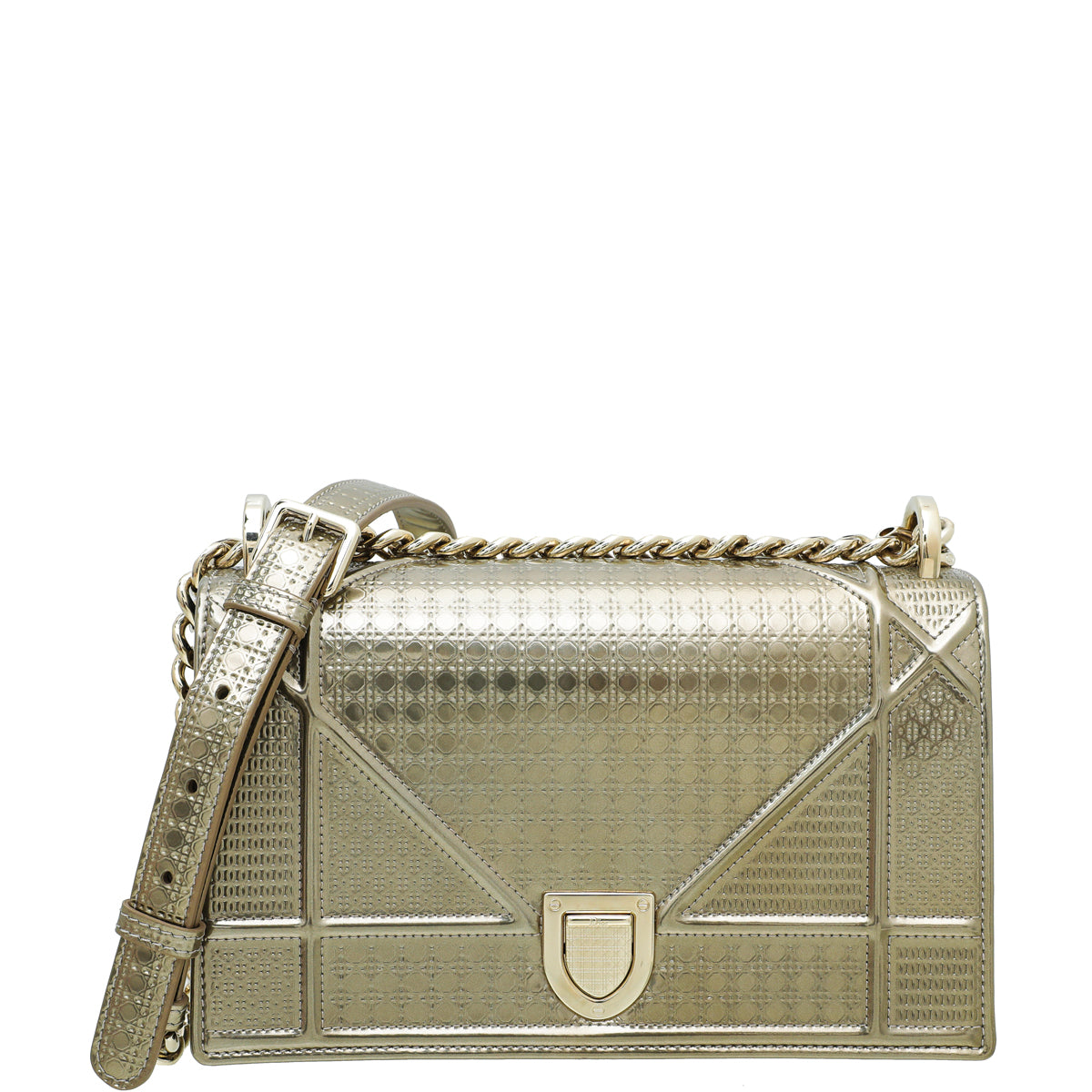 Christian Dior Champagne Diorama Micro Cannage Small Bag-Christian Dior-THE CLOSET