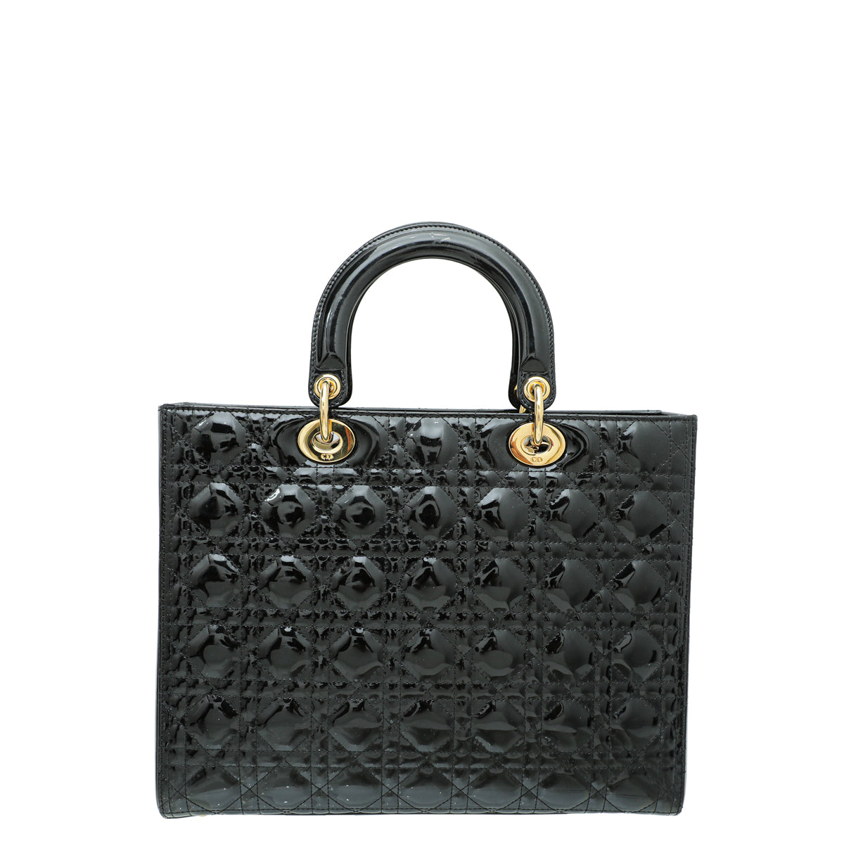 Christian Dior Black Lady Dior Large Bag-Christian Dior-THE CLOSET