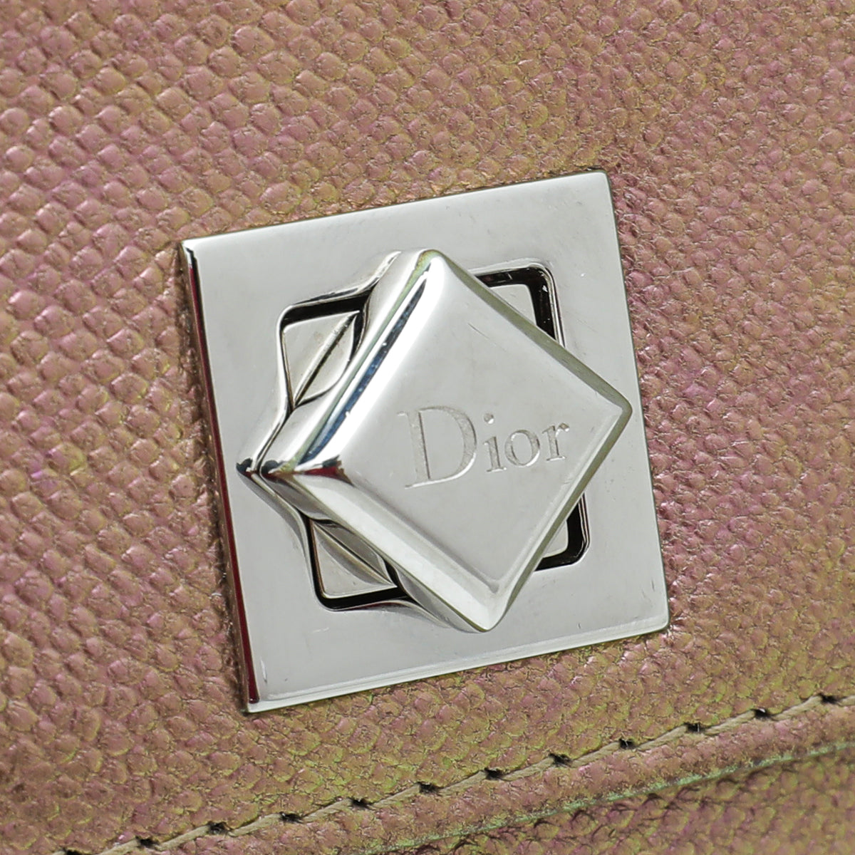 Christian Dior Pink Iridescent Turn Me Dior Croisiere Wallet On Chain