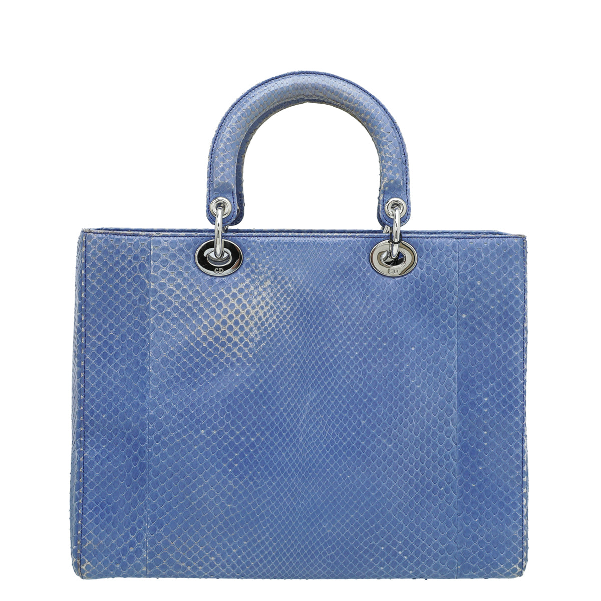 Christian Dior Blue Python Lady Dior Large Bag-Christian Dior-THE CLOSET