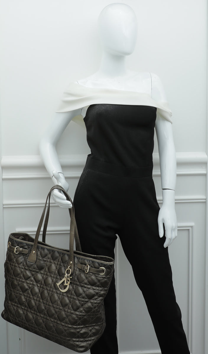 Christian Dior Brown Panarea Medium Tote Bag
