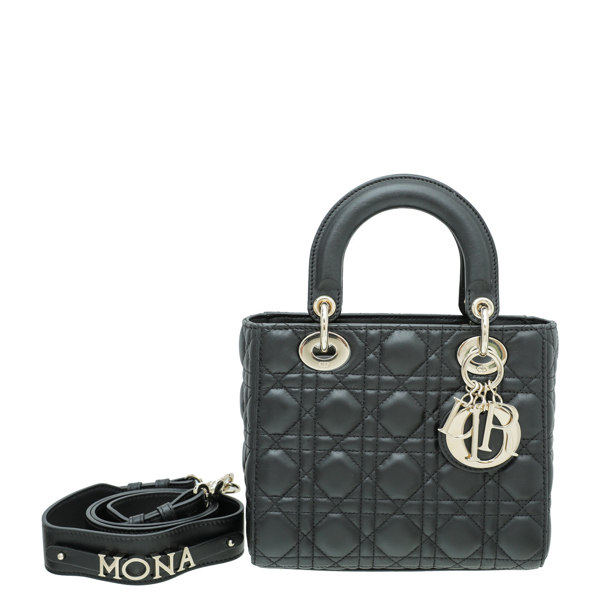 Christian Dior Black Lady Dior My ABCDior Small Bag-Christian Dior-THE CLOSET