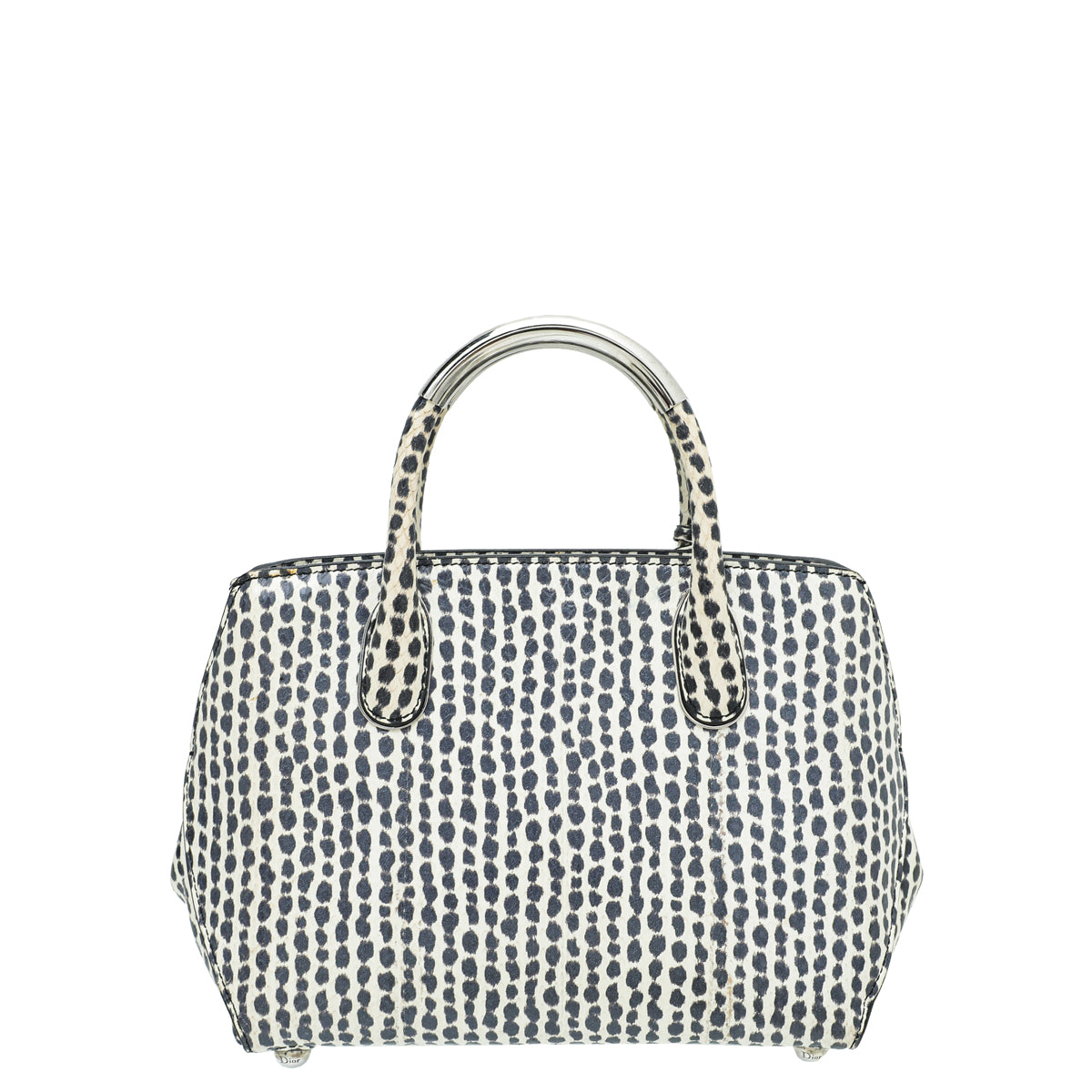 Christian Dior Bicolor Dior Spotted Ayers Open Bar Bag-Christian Dior-THE CLOSET