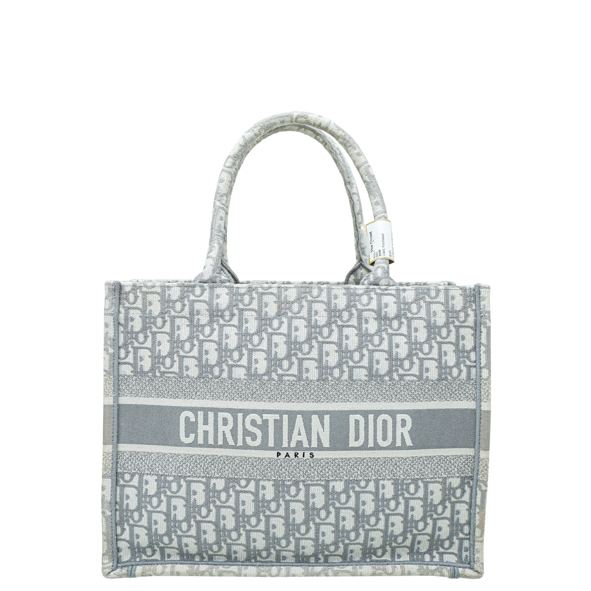 Christian Dior Grey Oblique Book Tote Medium Bag-Christian Dior-THE CLOSET