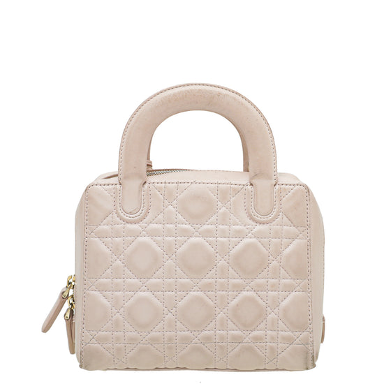 Christian Dior Light Pink Cannage Lily Tote Bag