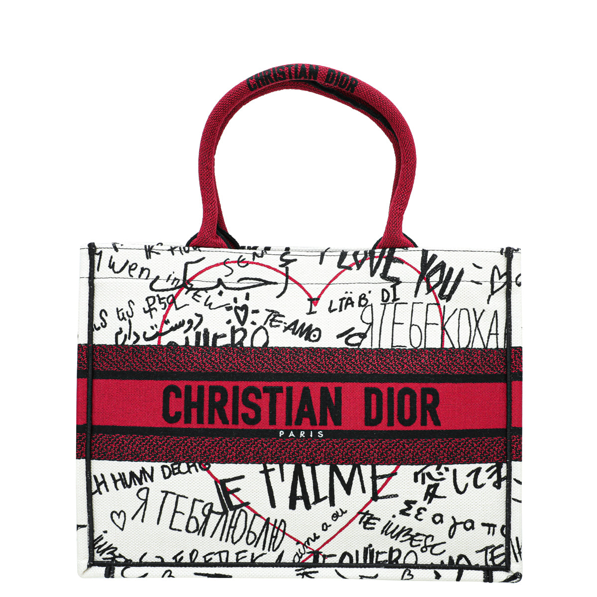 Christian Dior Multicolor Book Tote Dioramour Graffiti Medium Bag-Christian Dior-THE CLOSET