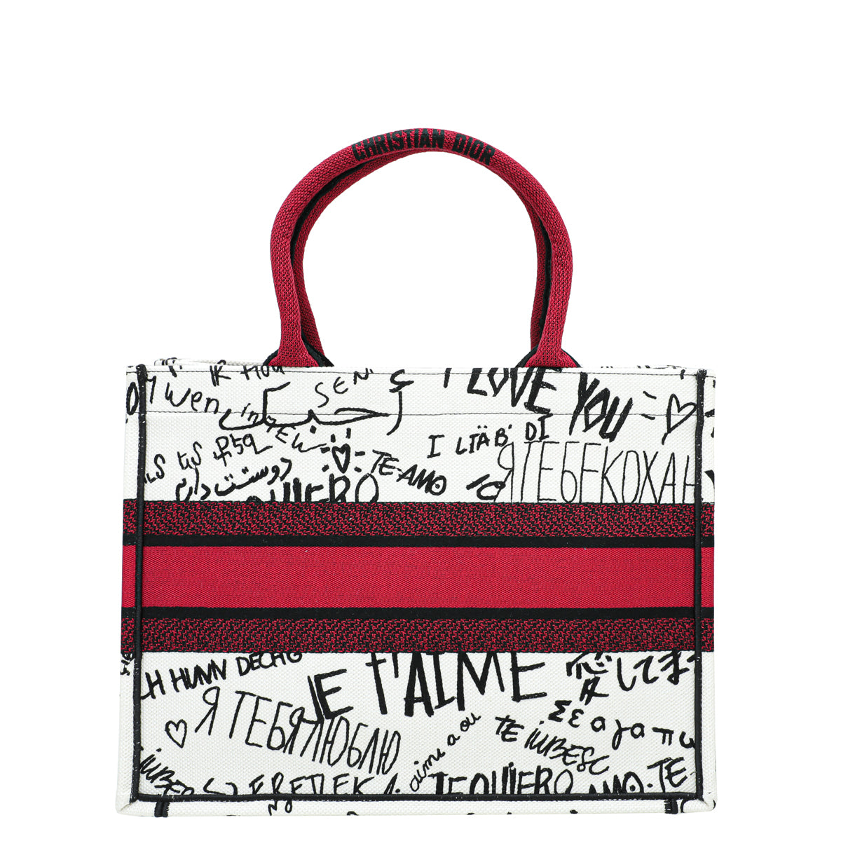 Christian Dior Multicolor Book Tote Dioramour Graffiti Medium Bag-Christian Dior-THE CLOSET