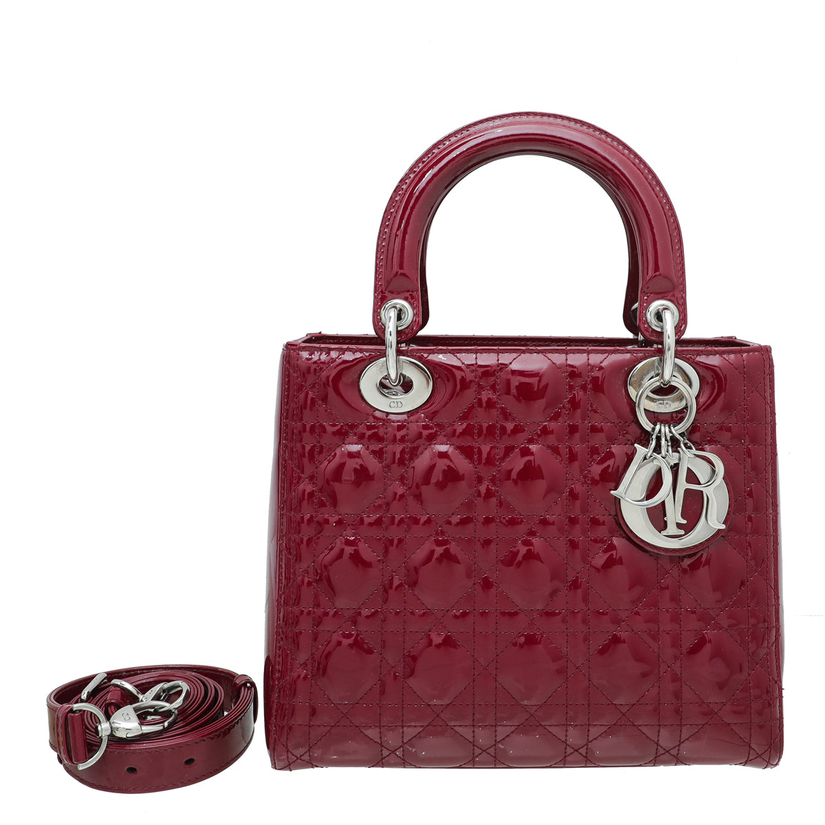 Christian Dior Cerise Lady Dior Medium Bag-Christian Dior-THE CLOSET