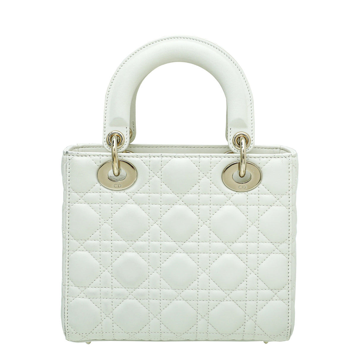 Christian Dior White Lady Dior My ABCDIOR Small Bag-Christian Dior-THE CLOSET