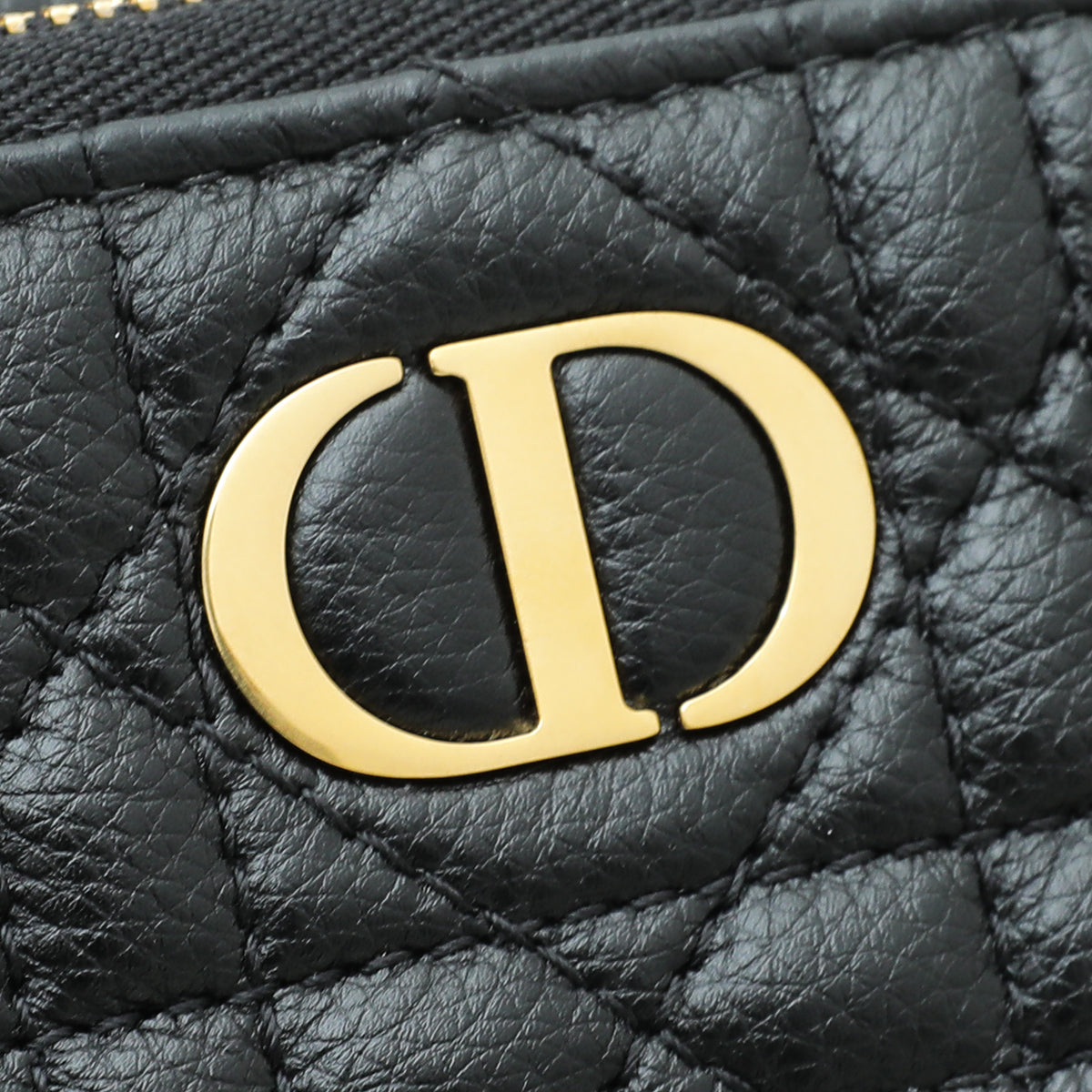 Christian Dior Black Caro Double Pouch Bag