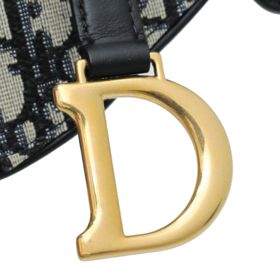Christian Dior Bicolor Oblique Saddle Belt Bag