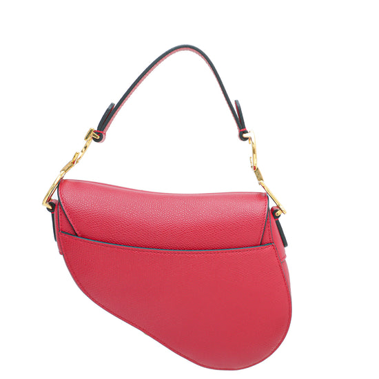Christian Dior Red Mini Saddle Bag – The Closet