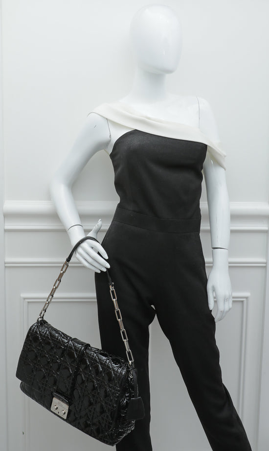Christian Dior Black New Lock Flap Bag