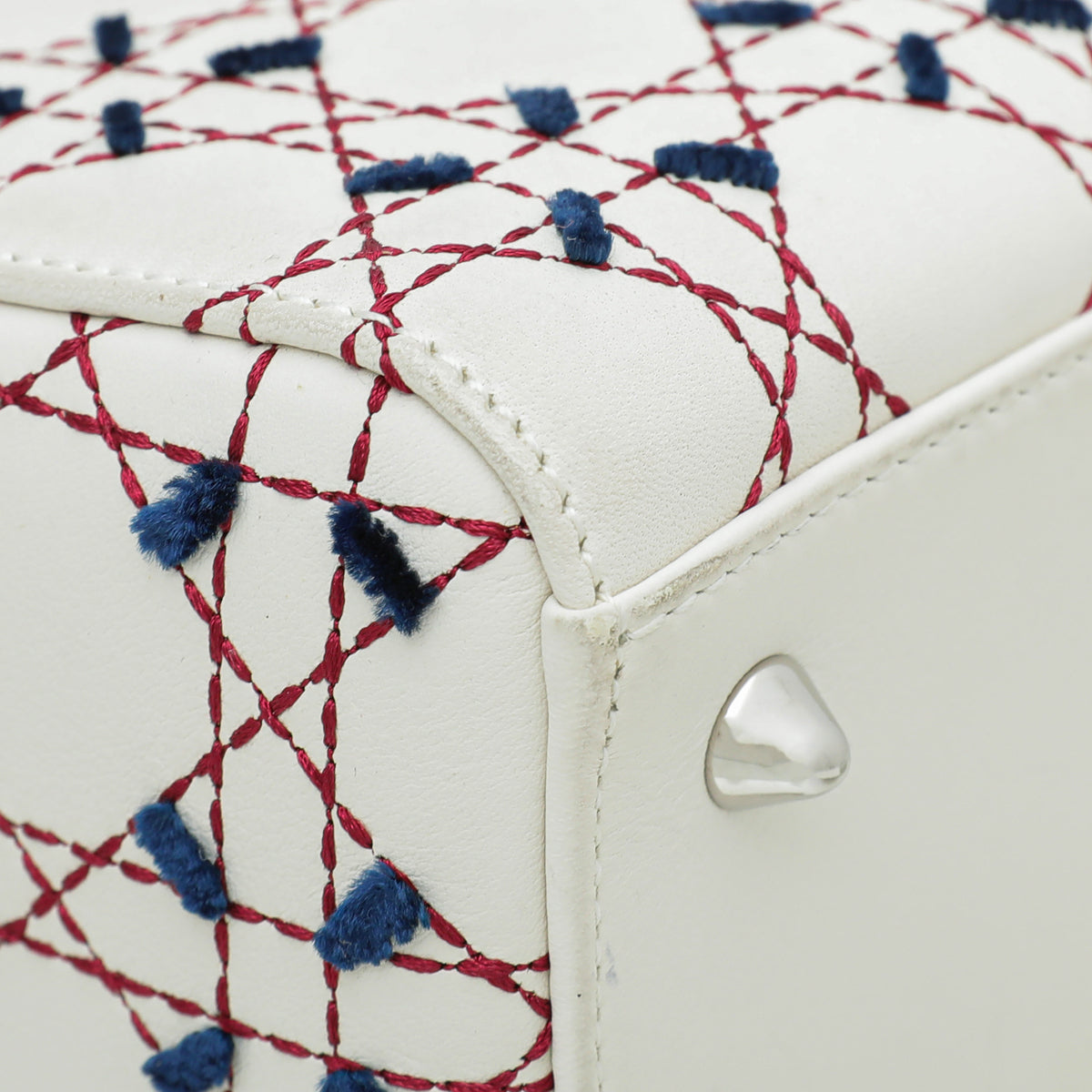 Christian Dior Tricolor Cannage Stitched Ltd.Ed. Lady Dior Medium Bag