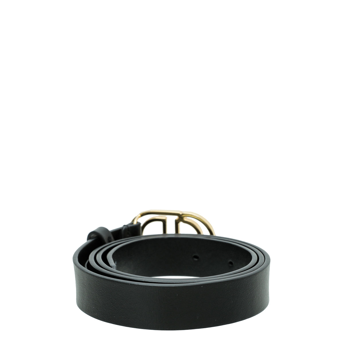 Christian Dior Black CD Cut Out Buckle Belt-Christian Dior-THE CLOSET