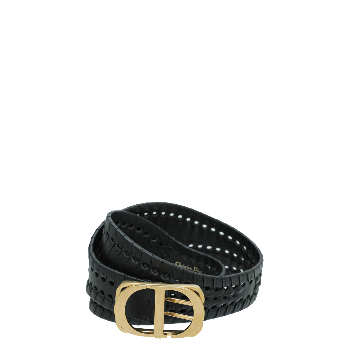 Christian Dior Black Braided 30 Montaigne Belt-Christian Dior-THE CLOSET