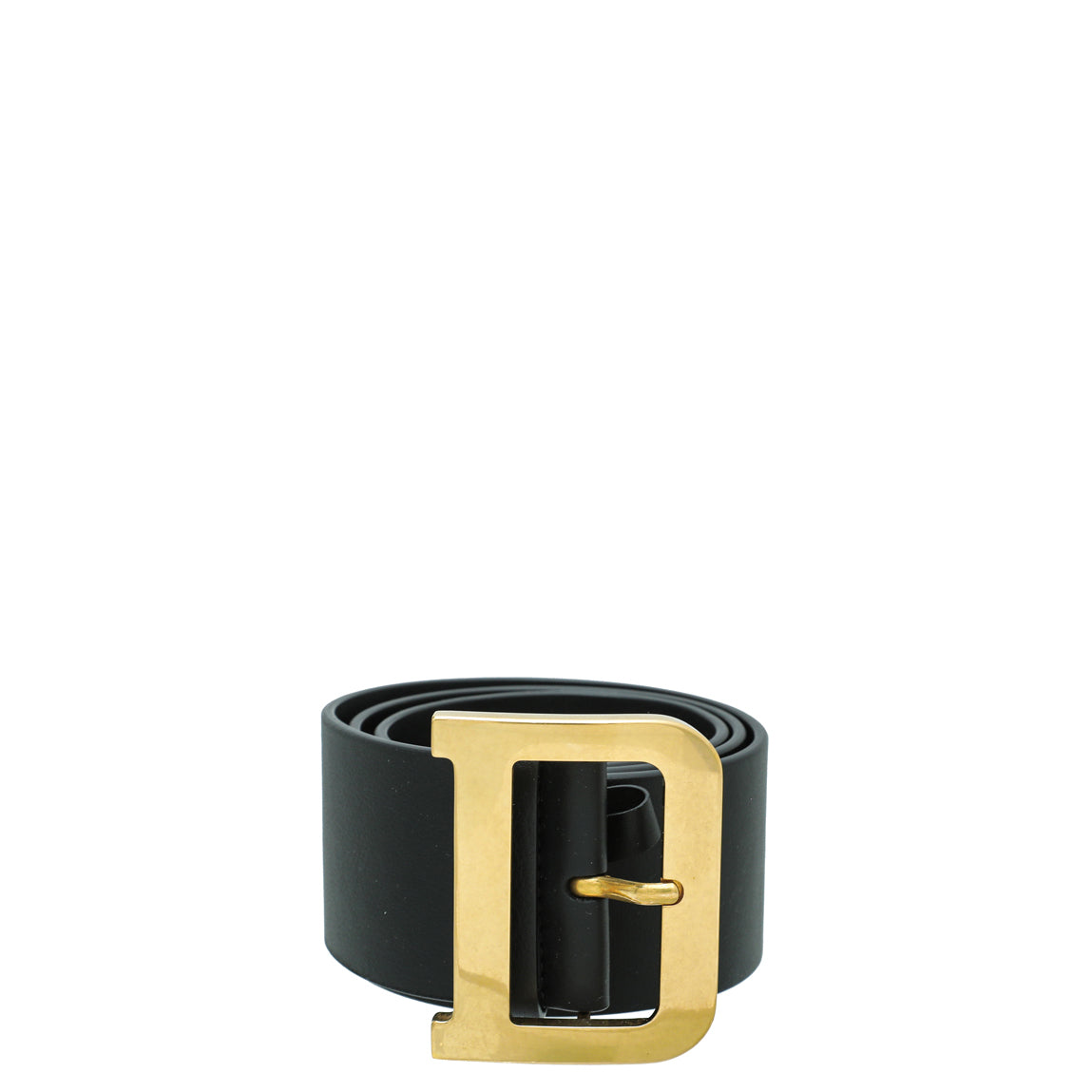 Christian Dior Black Aged Diorquake 55mm Belt
