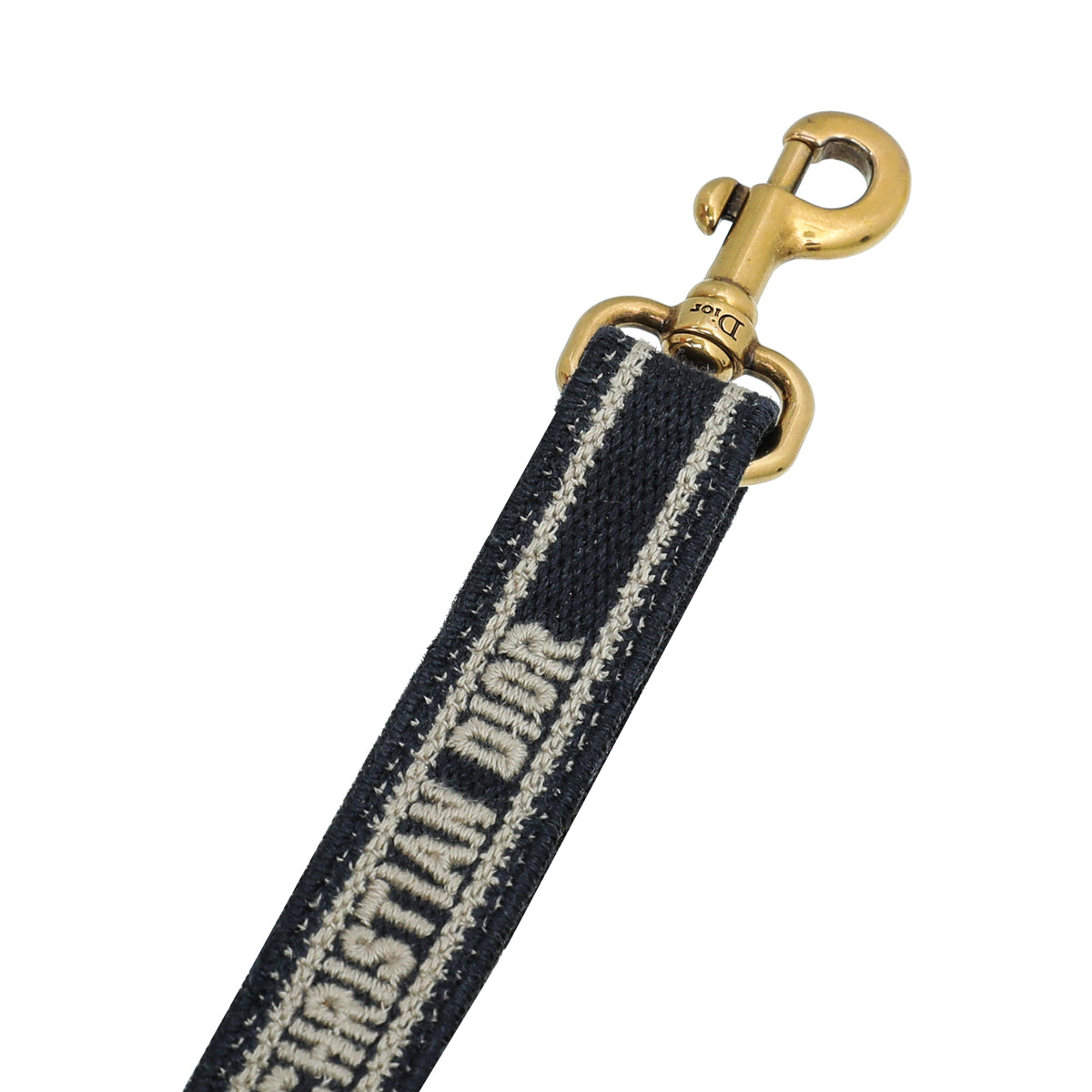 Christian Dior Navy Blue Logo Adjustable Embroidered Micro