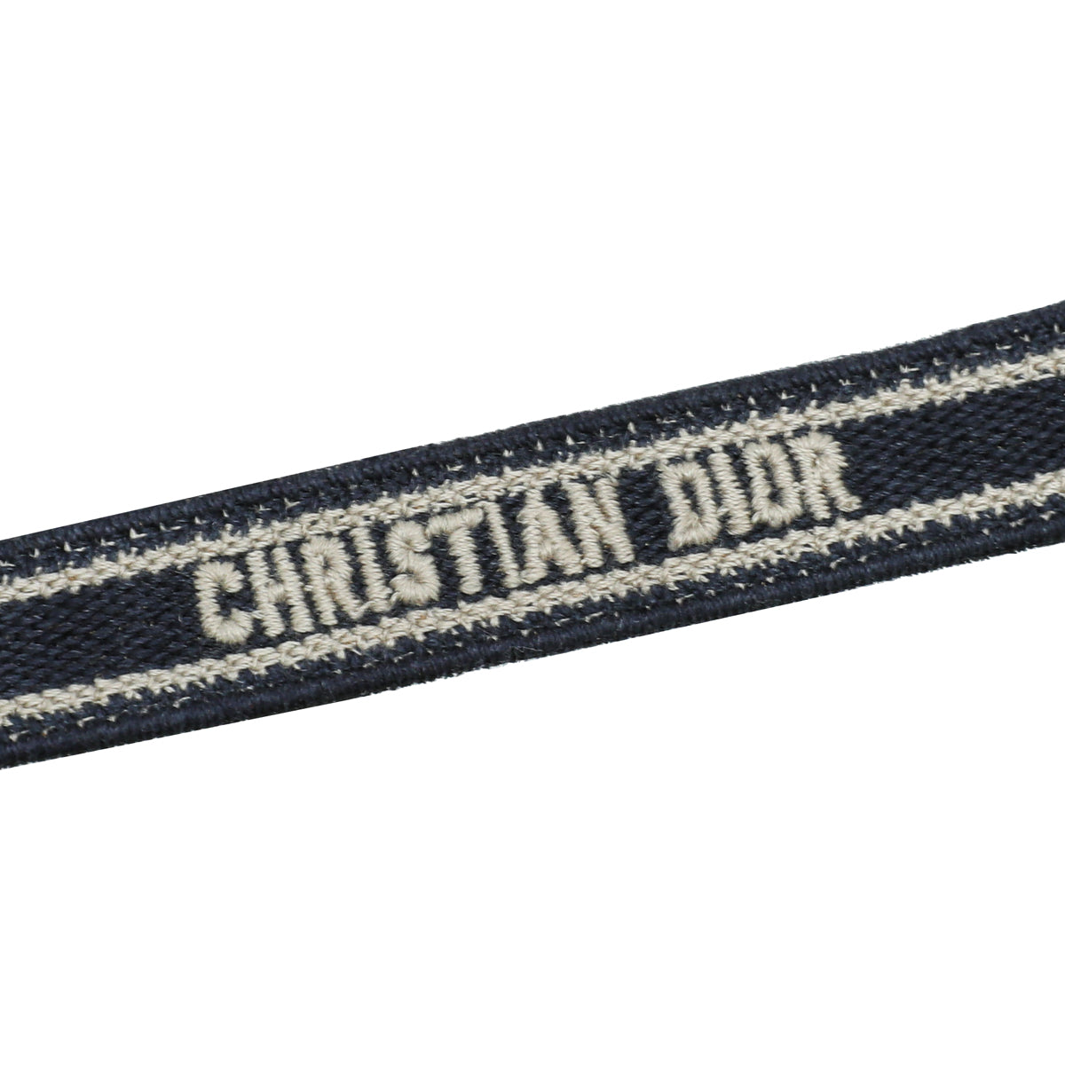 Christian Dior Navy Blue Logo Adjustable Embroidered Micro