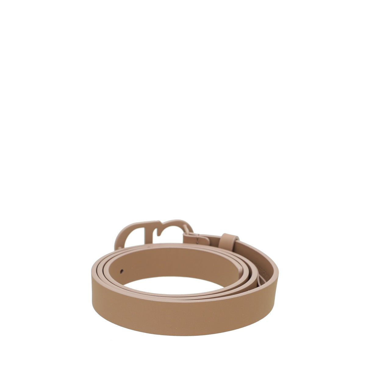 Christian Dior Matte Nude Dior CD Saddle Belt-Christian Dior-THE CLOSET