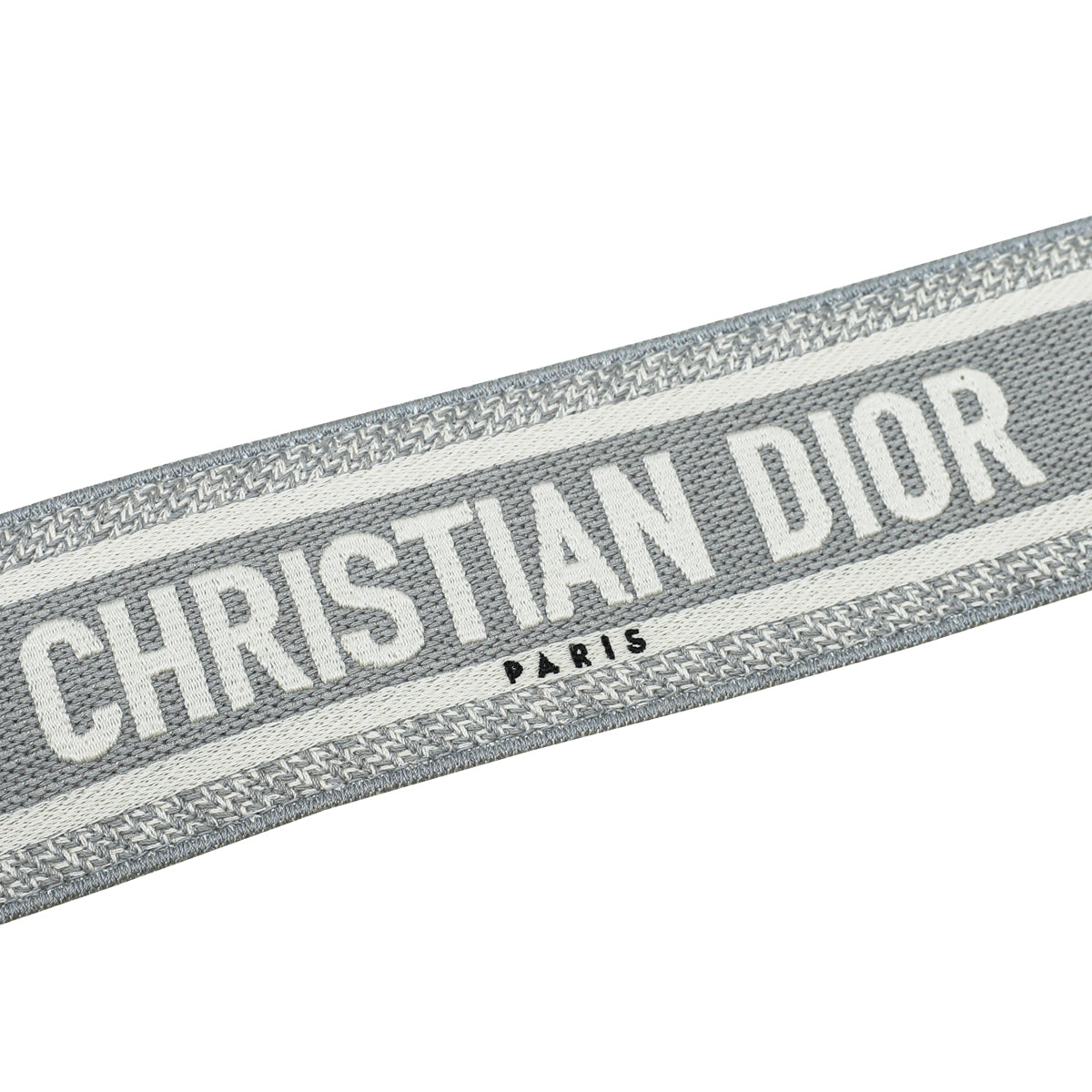 Christian Dior Bicolor Embroidered Shoulder Strap W/ Ring