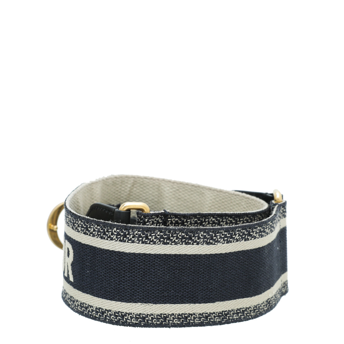 Christian Dior Bicolor Jacquard Logo Oblique CD Waist Belt-Christian Dior-THE CLOSET