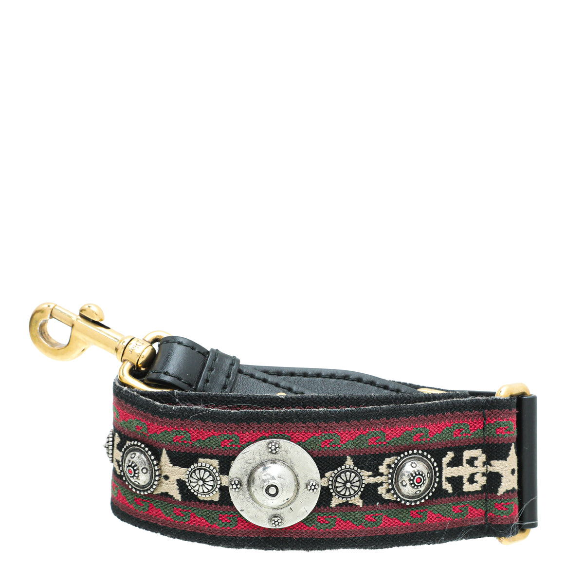 Christian Dior Multicolor Embroidered Studded Bag Strap-Christian Dior-THE CLOSET
