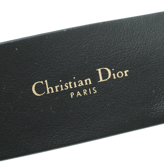 Christian Dior Black Diorquake 35mm Belt