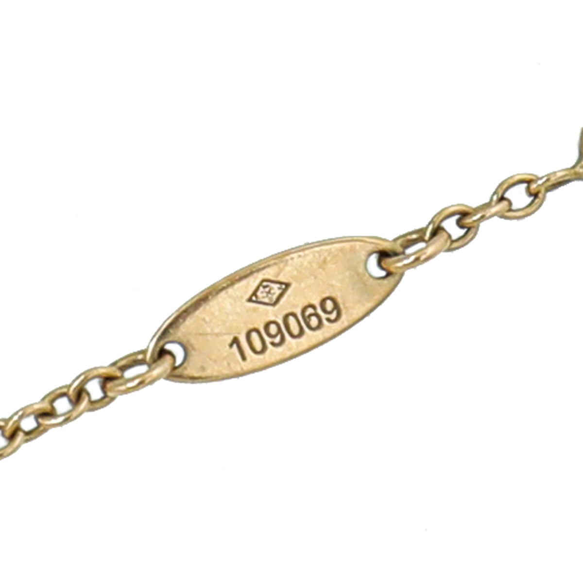 Christian Dior 18K Yellow Gold MOP Diamond Rose De Vent Bracelet