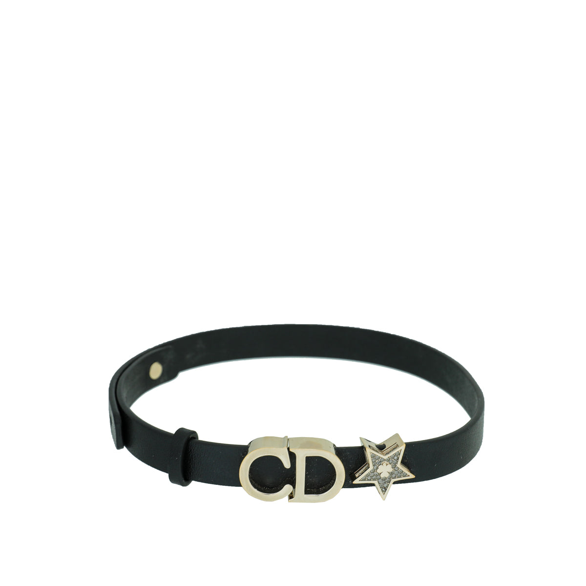 Christian Dior Black CD Star Double Wrap Bracelet-Christian Dior-THE CLOSET