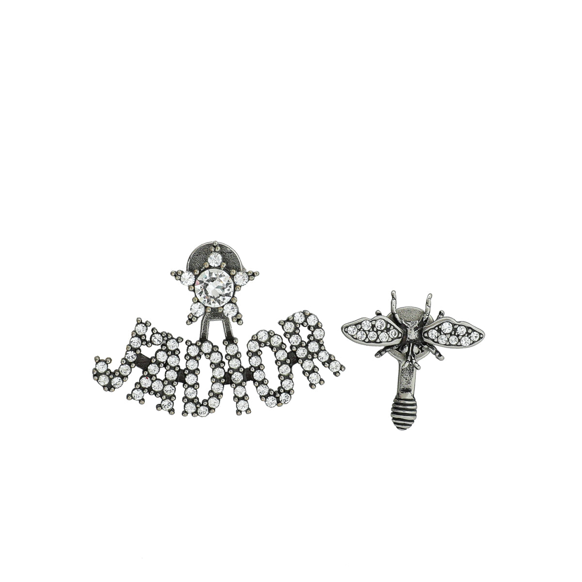 Christian Dior Antique Silver J'Adior Bee Earring