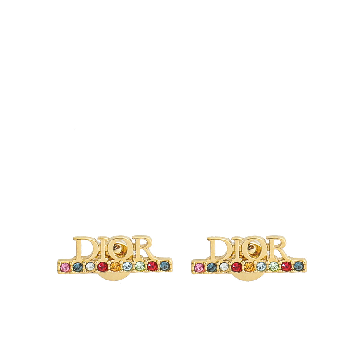 Christian Dior Gold Dio(r)evolution Stud Mini Earrings