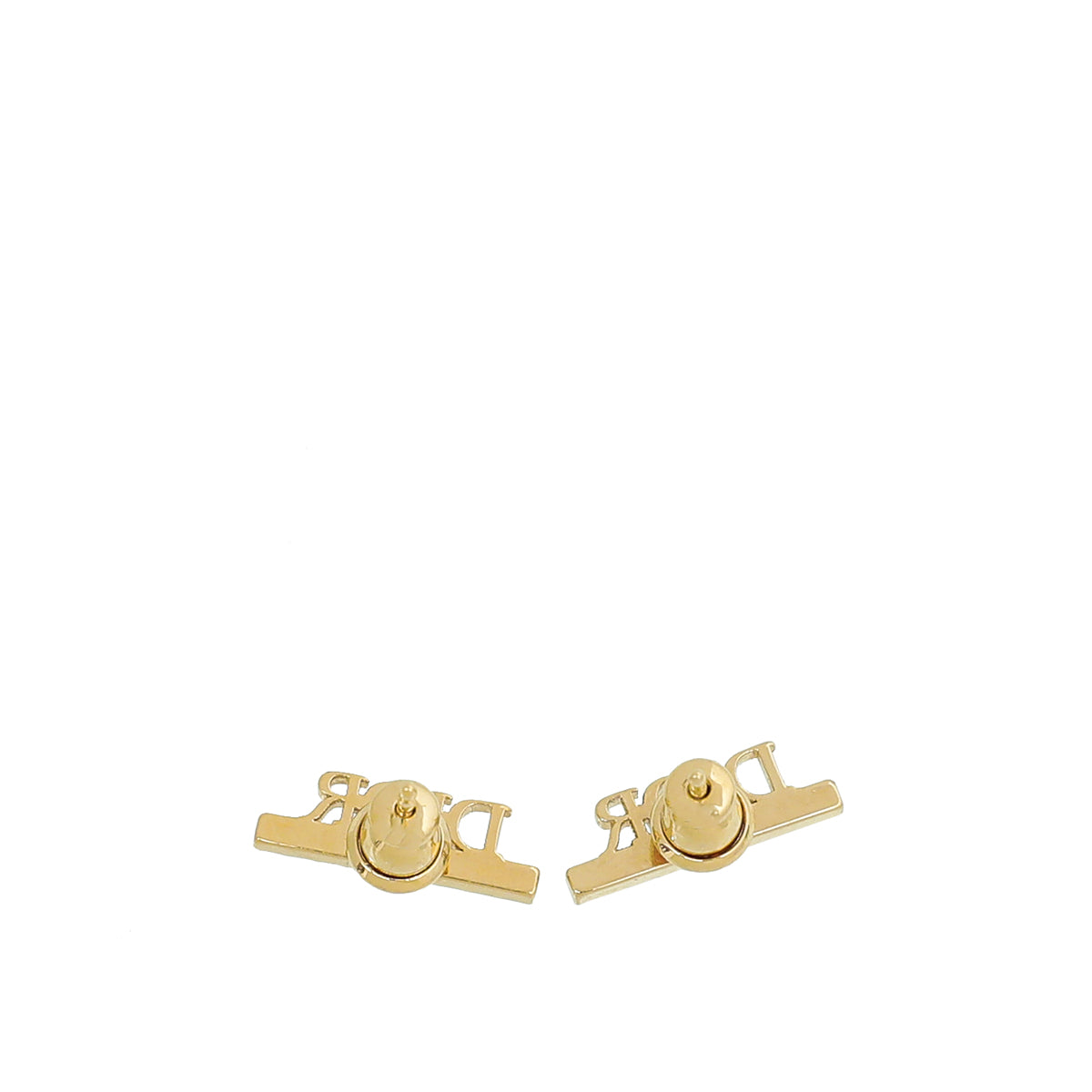 Christian Dior Gold Dio(r)evolution Stud Mini Earrings-Christian Dior-THE CLOSET
